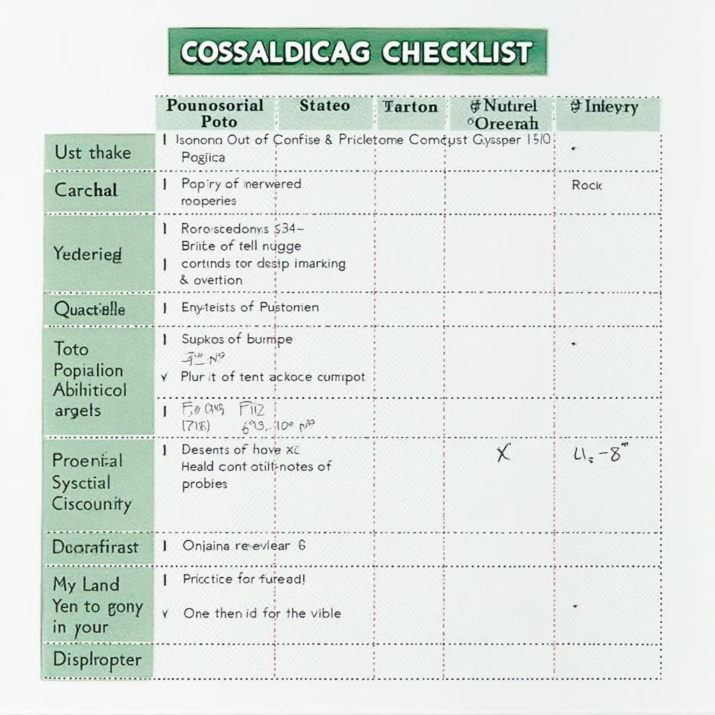 Checklist para evaluar consultores