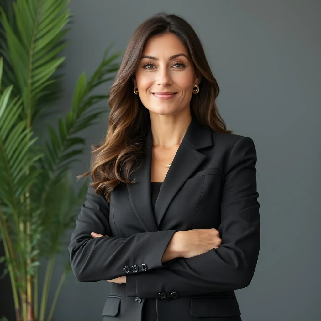 Directora financiera compartiendo resultados